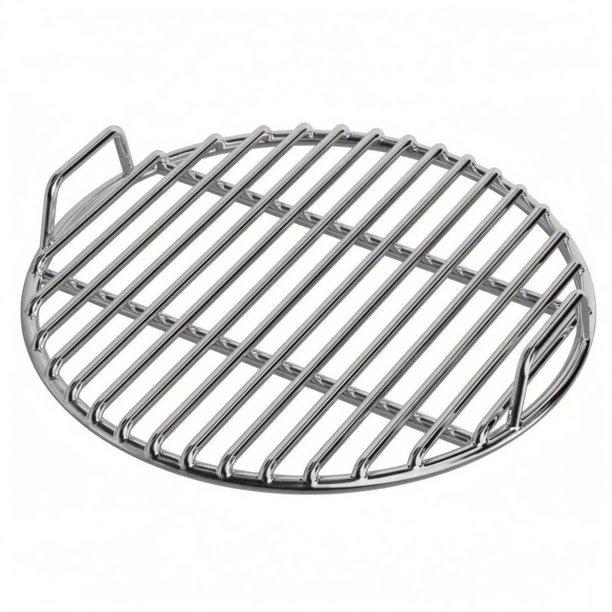 Barbecue Grill Rack Stainless Steel Circular Grate with Handles Grill Tool for Roasted Meat Outdoor BBQ