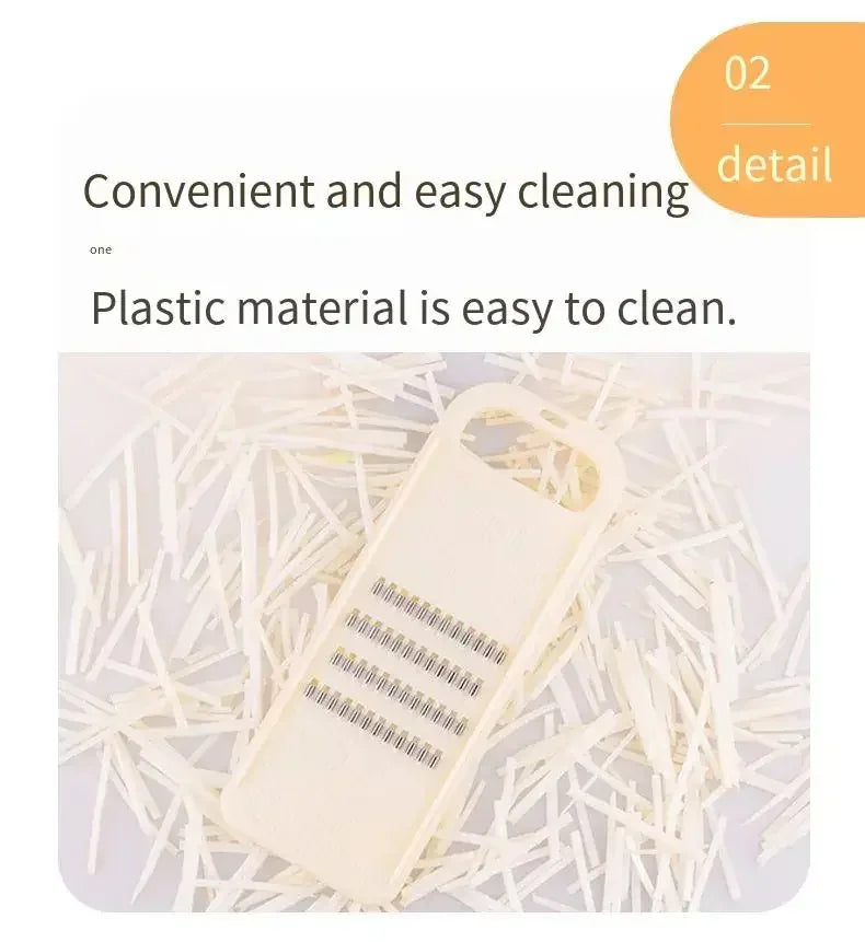 Hand-Held Vegetable Grater and Slicer with Container