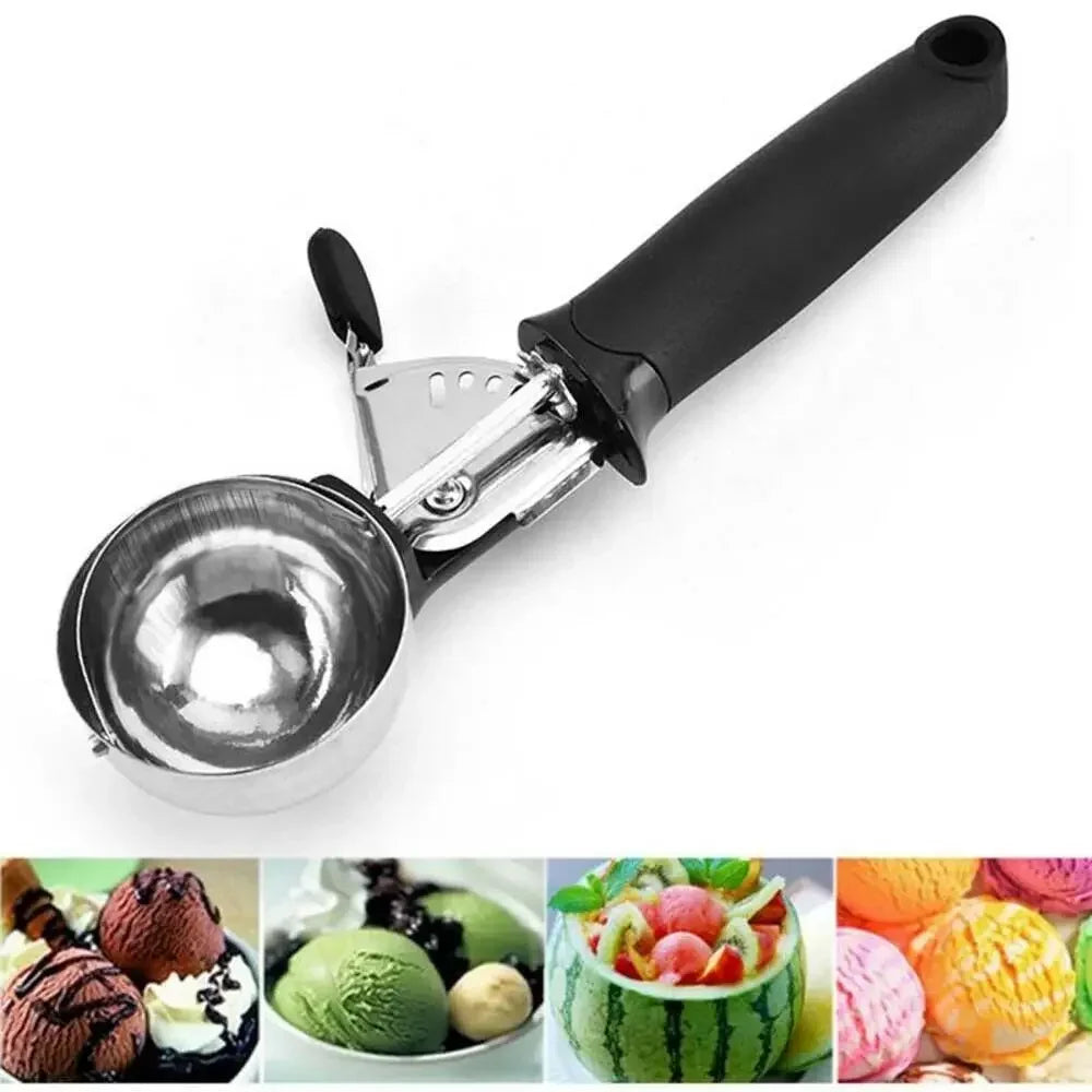 Stainless Steel Ice Cream Scoop with Trigger Release