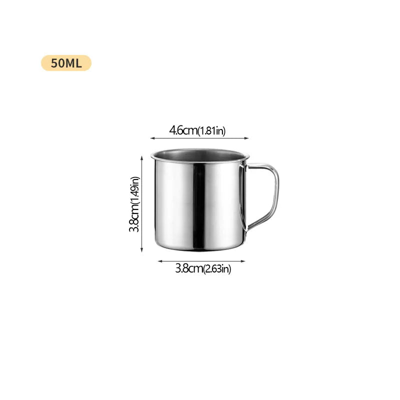 Stainless Steel Travel Mug and Camping Cup, 50 to 400ml