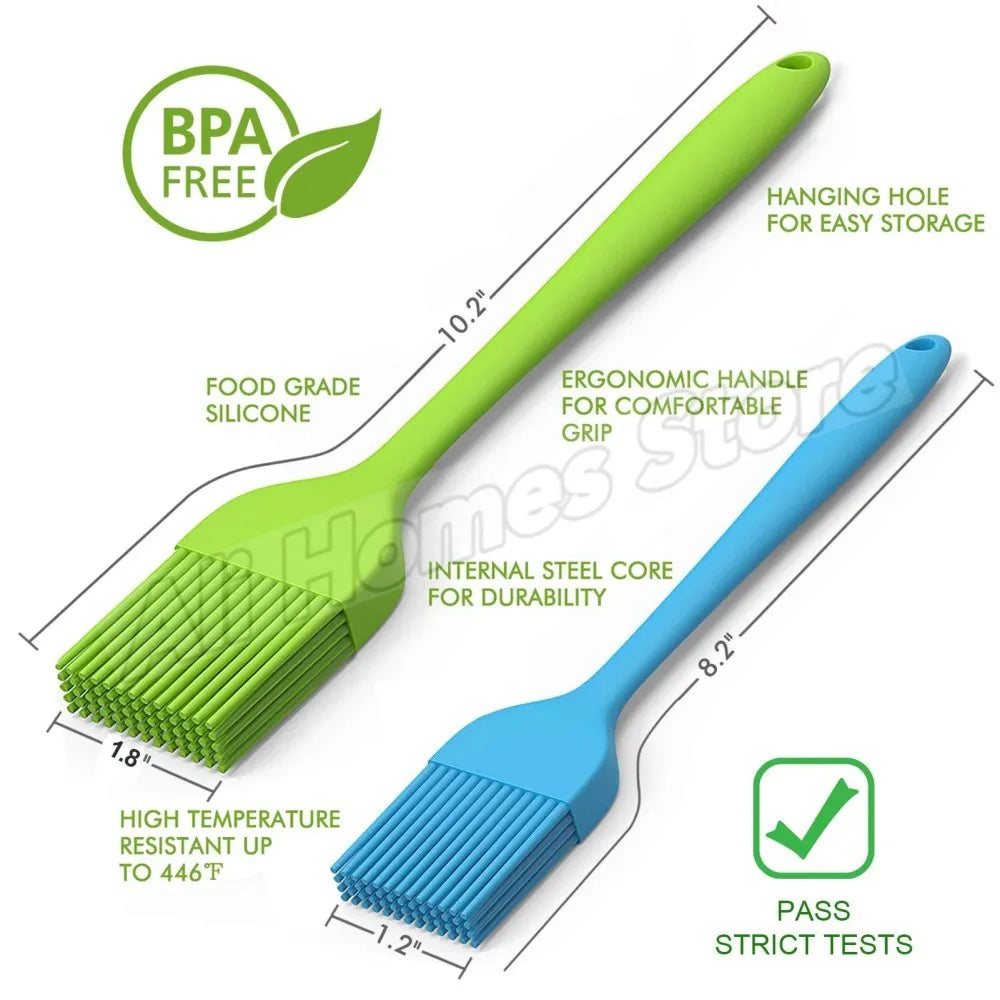 Silicone Basting and Pastry Brushes, Packs of 1 to 3