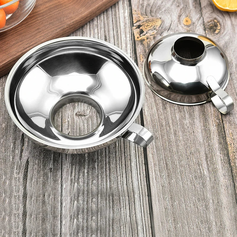 Stainless Steel Wide Mouth Funnel for Jars and Canning, Small or Big