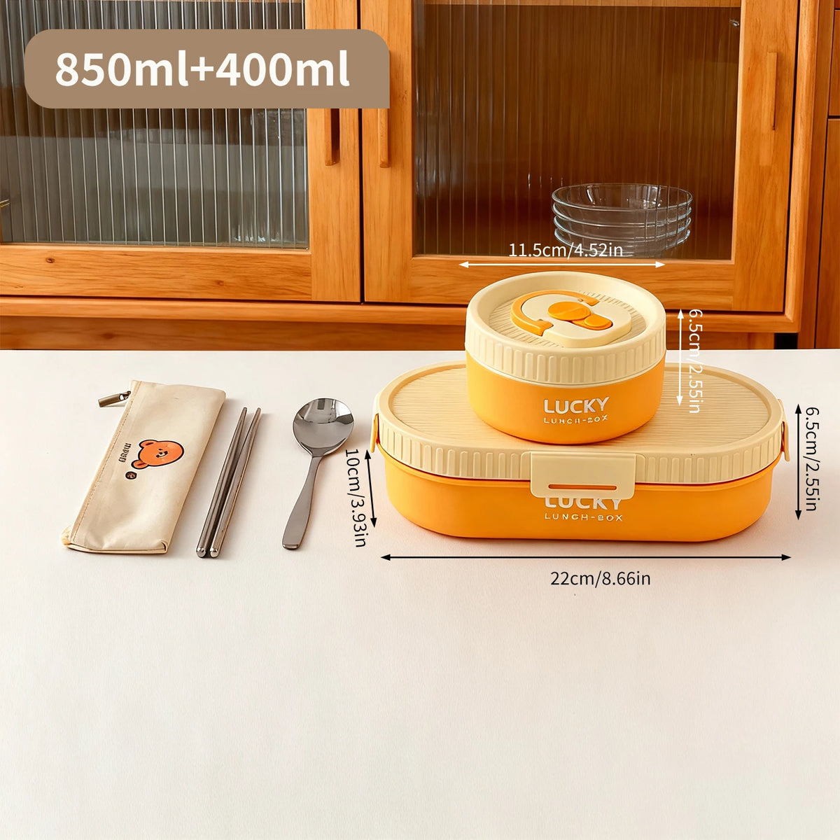 304 Stainless Steel Oval Insulated Lunch Box with Dividers, Leak-Proof, 850 to 1650 ml