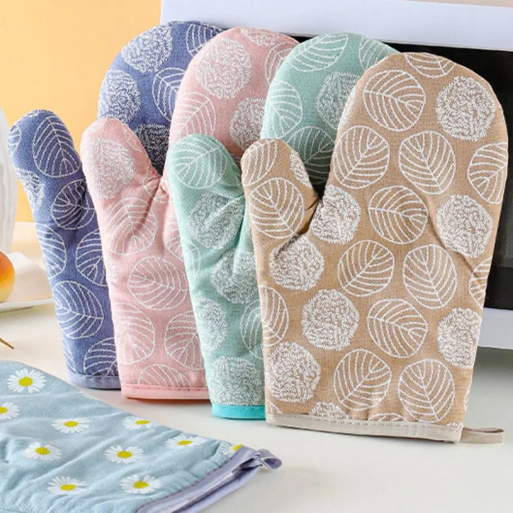 Padded Microwave Gloves, Kitchen Mitts for Dishes and Trays, 26 x 13 cm