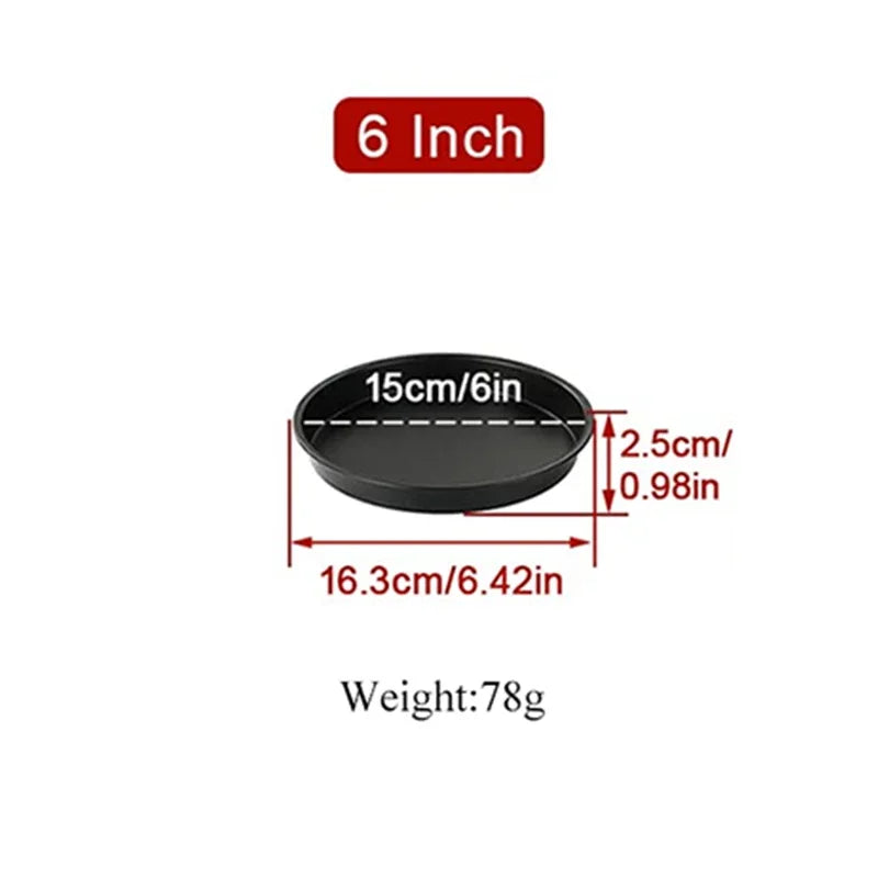 Round Nonstick Cake Mould Pan with Handles, 6, 7 or 8 Inch, for Oven and Air Fryer