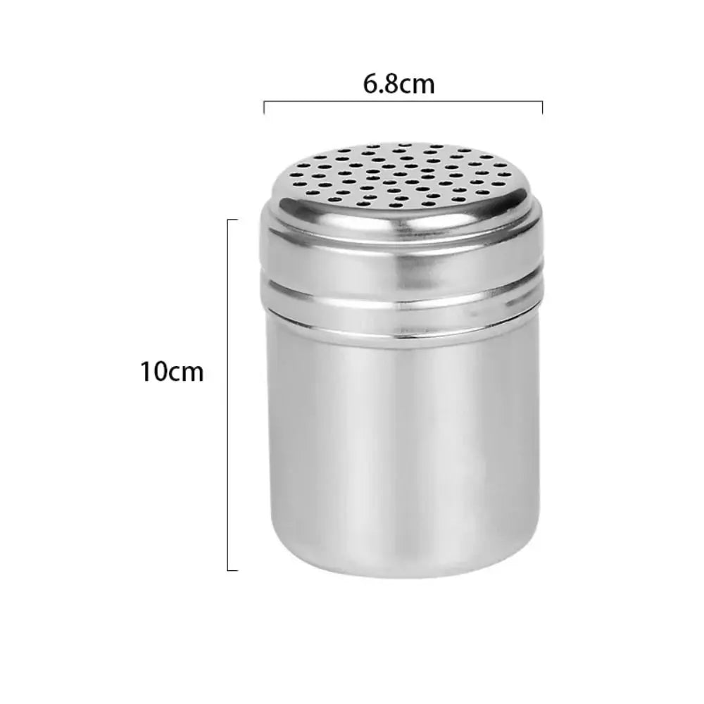 Stainless Steel Seasoning Shaker with Rotating Lid