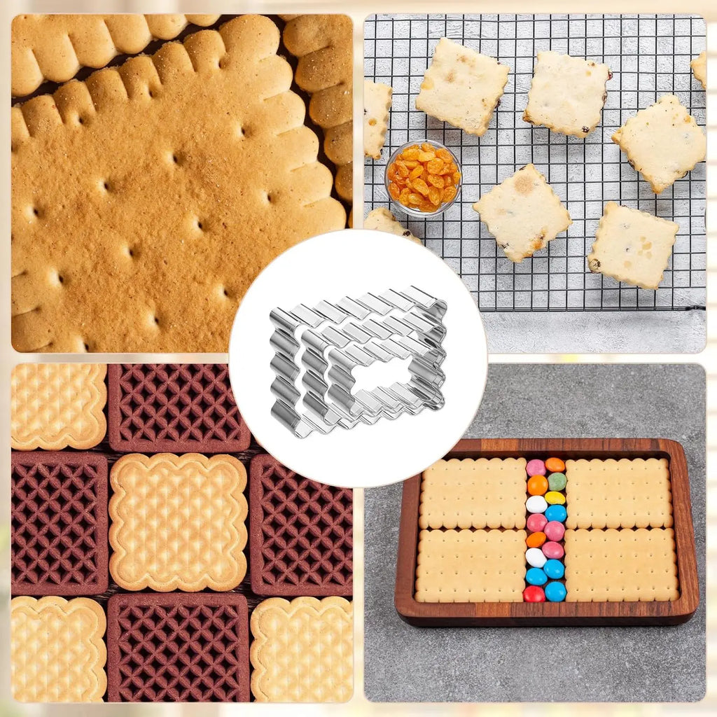 Stainless Steel Cookie Cutter Set, Square and Rectangle