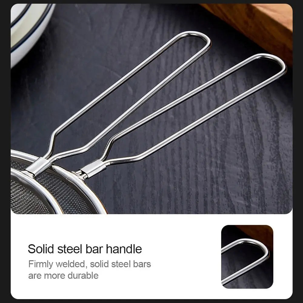 Stainless Steel Fine Mesh Strainer with Handle, 6 to 24cm