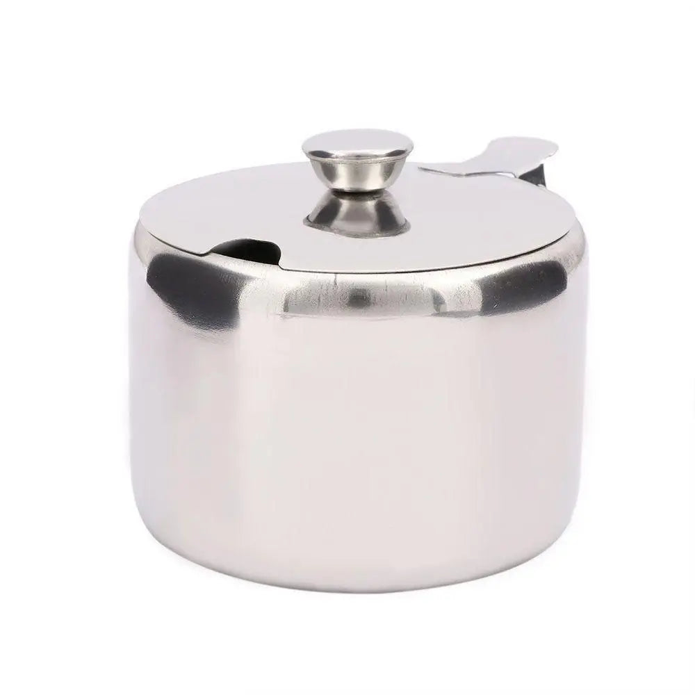 1Pcs Mini Sugar Container with Lid Spoon Sauce Cans Sugar Jam Salt Pot Seasoning Pot Spice Storage Jar Kitchen Supplies