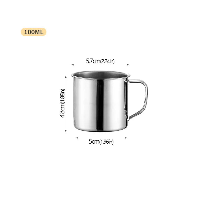 Stainless Steel Travel Mug and Camping Cup, 50 to 400ml