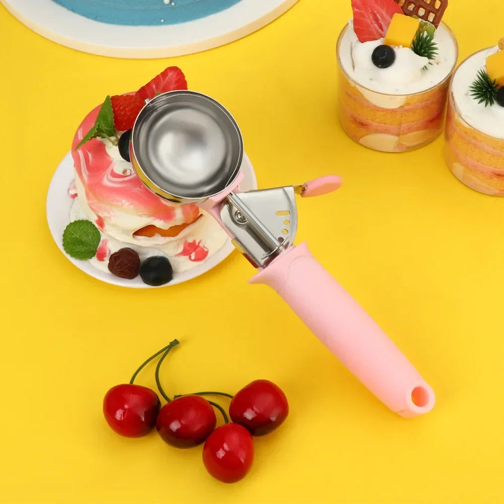 Stainless Steel Ice Cream Scoop with Trigger Release