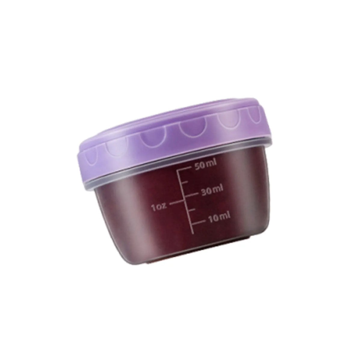 Mini Sauce Containers with Lids, 2.7oz, 1 to 6 Pack