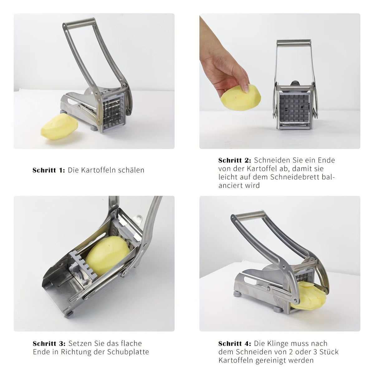 Stainless Steel Vegetable Chopper and Chip Cutter