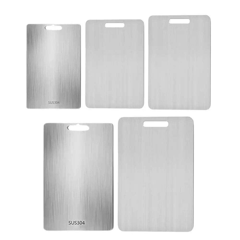 Stainless Steel Chopping Board, Double Sided, 5 Sizes
