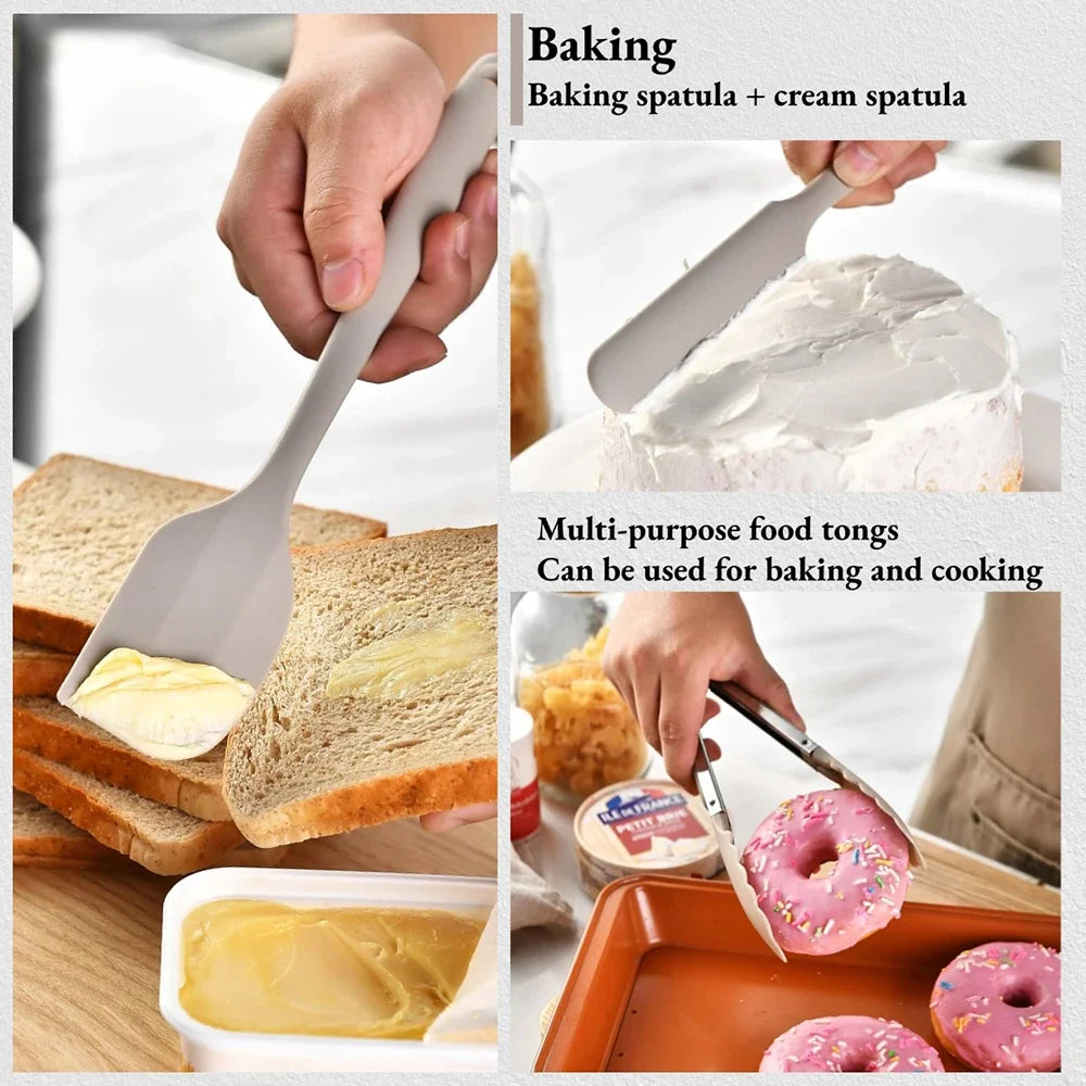 15-Piece Silicone Cooking Utensil Set, Turner, Spatula and Spoons
