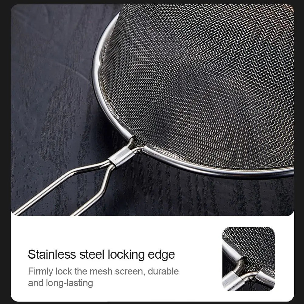 Stainless Steel Fine Mesh Strainer with Handle, 6 to 24cm
