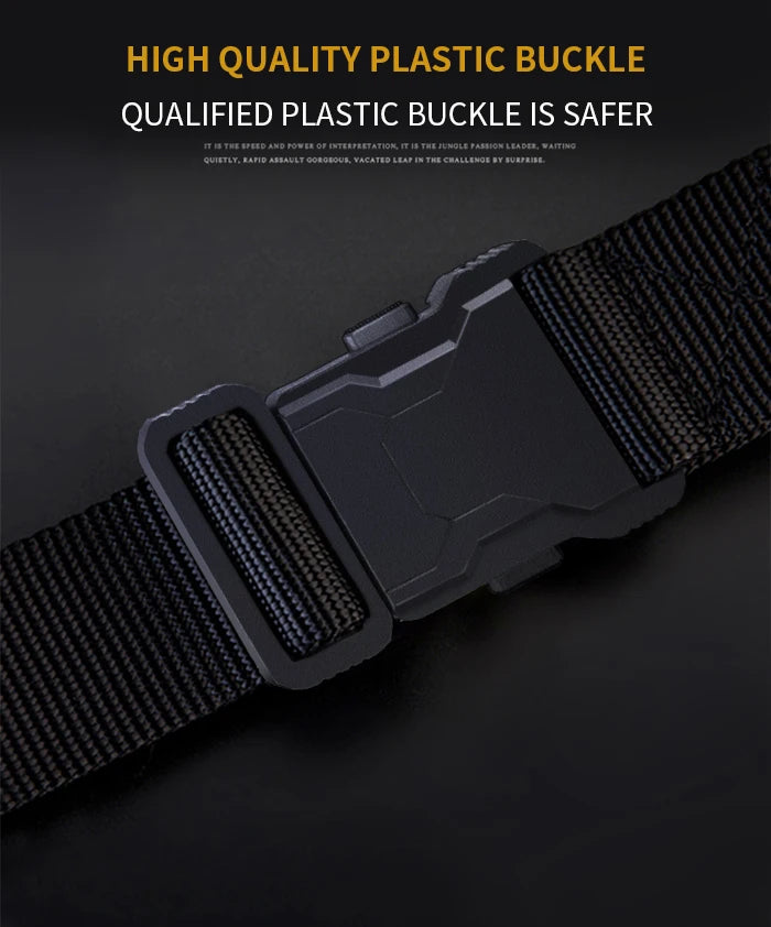 Nylon Web Belt with Quick-Release Buckle, 2 Pack