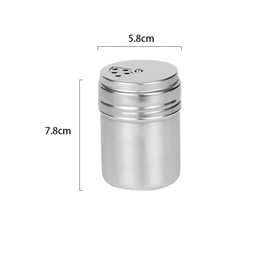 Stainless Steel Seasoning Shaker with Rotating Lid