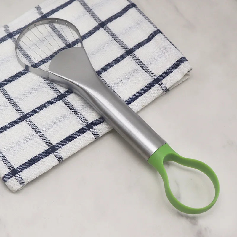 2 in 1 Stainless Steel Avocado Slicer and Peeler, Kitchen Fruit Cutter
