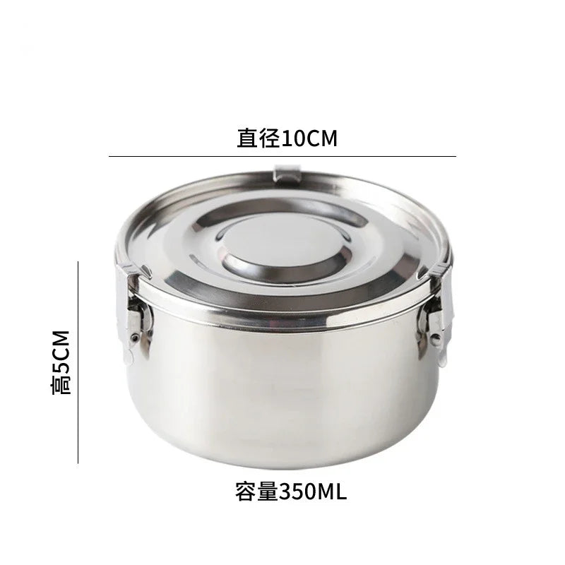304 Stainless Steel Leak-Proof Lunch Box, Bento Box for Picnic and Work, 350 ml to 3000 ml