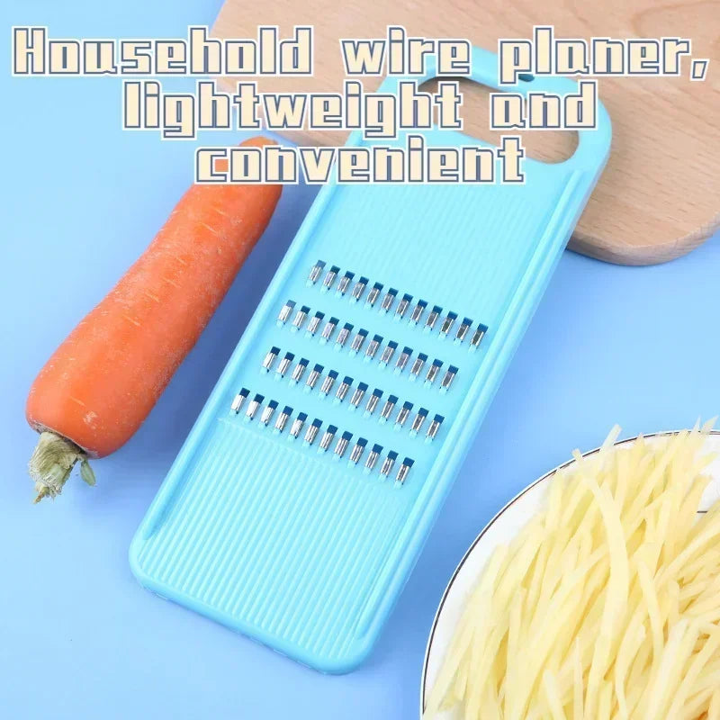 Hand-Held Vegetable Grater and Slicer with Container
