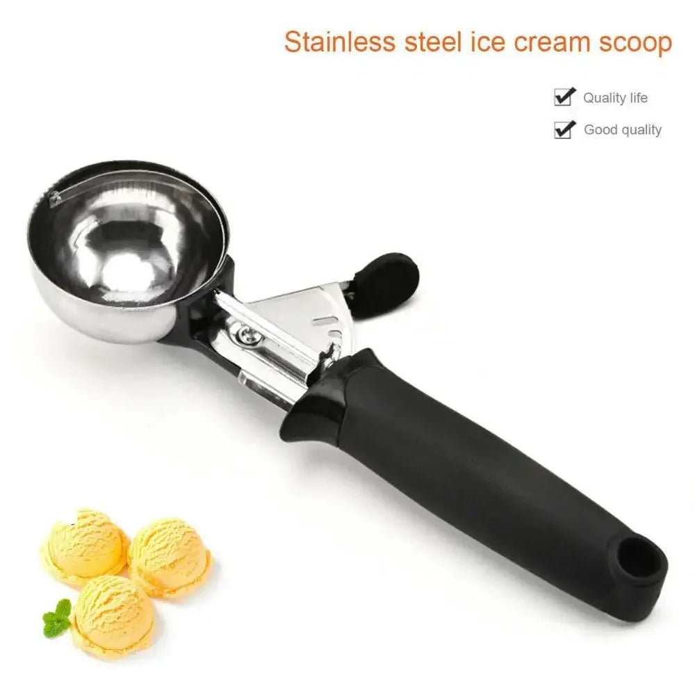 Stainless Steel Ice Cream Scoop with Trigger Release