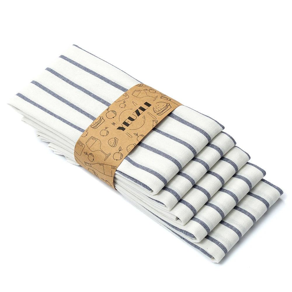 100% Cotton Tea Towel, Absorbent Kitchen Dish Towel, 45 x 70 cm, 1 or 5 Pack