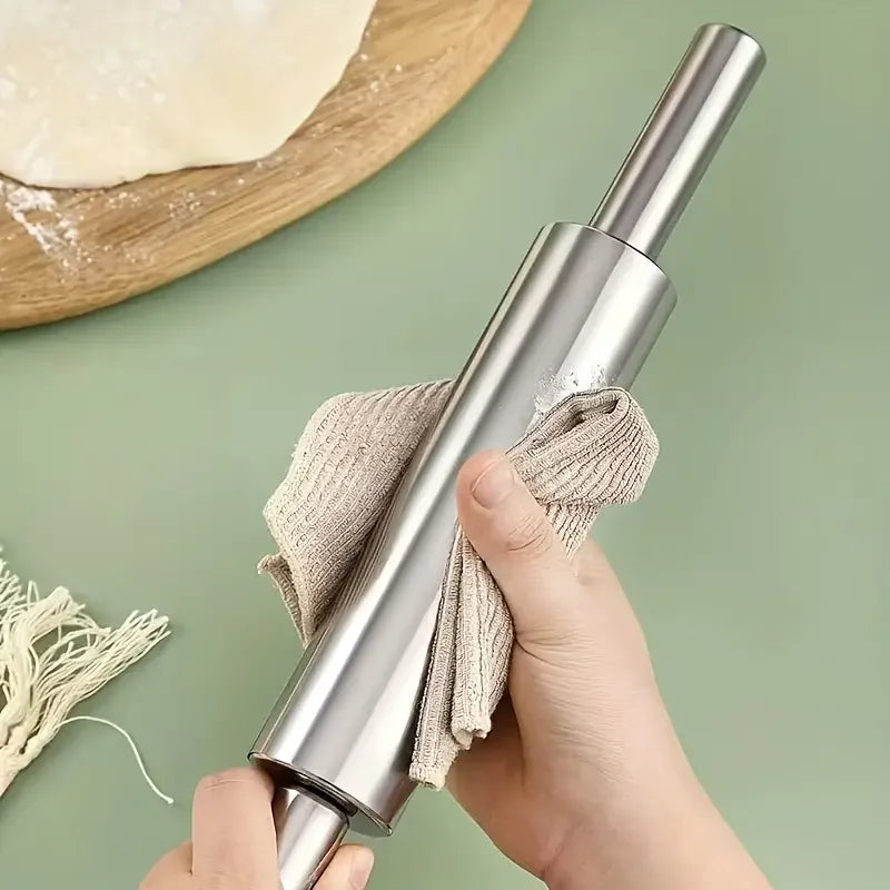 Stainless Steel Rolling Pin, Non-Stick Surface, 2 Sizes