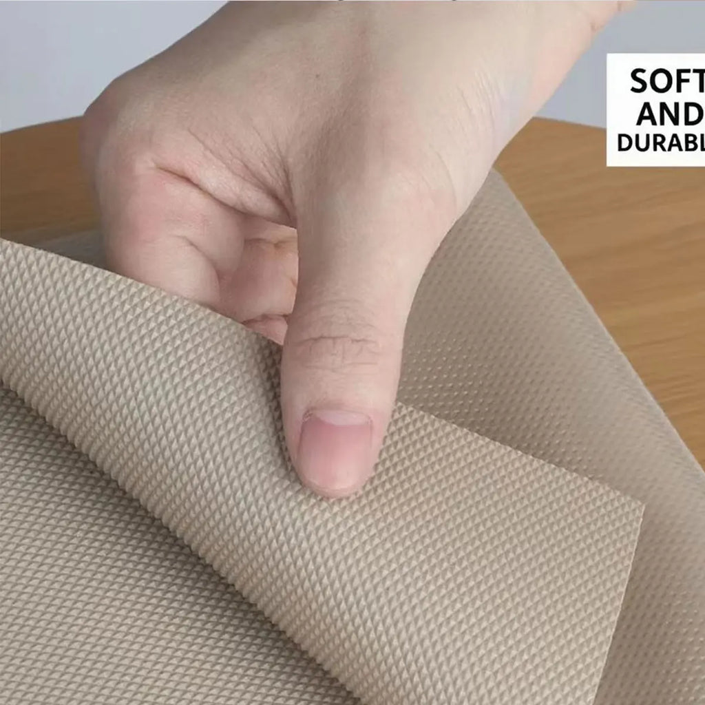 Non-Slip EVA Drawer and Shelf Liner, Cuttable Non-Adhesive Mat, 7 Sizes