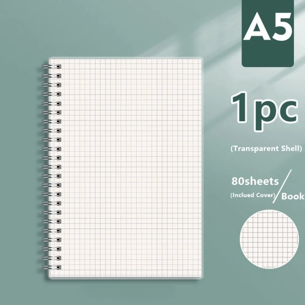 Spiral Coil Notebook, Flip-Over Sketchbook and Diary, A4 A5 A6 B5