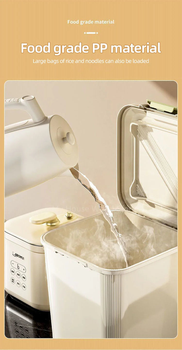 Airtight Rice Storage Container with Measuring Cup, 5kg or 10kg