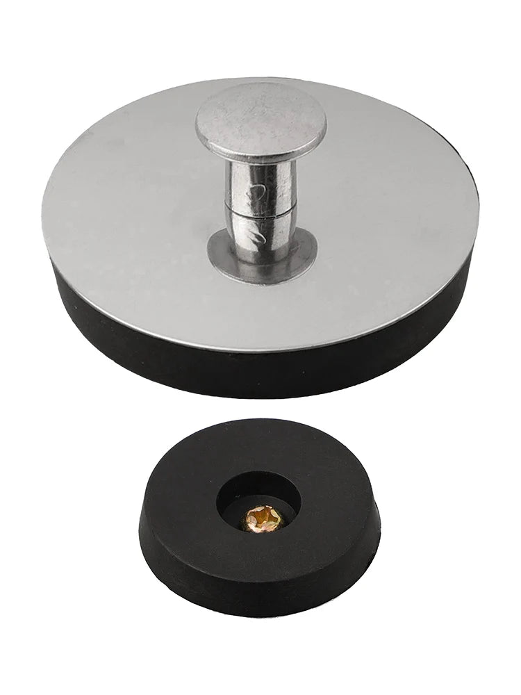 Stainless Steel Sink Plug, Bathtub and Washbasin Drain Stopper, 3 Sizes