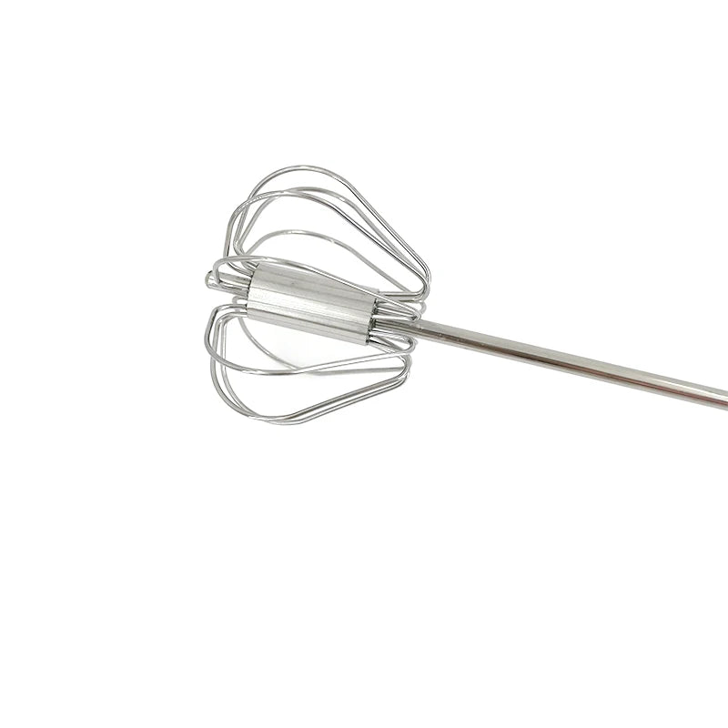 Semi-Automatic Stainless Steel Hand Whisk, Push Action