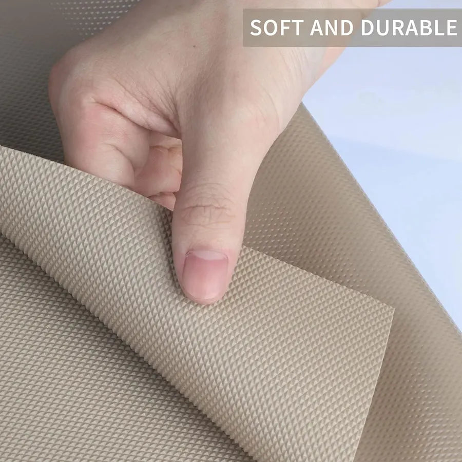 Non-Slip EVA Drawer and Shelf Liner, Cuttable Non-Adhesive Mat, 7 Sizes