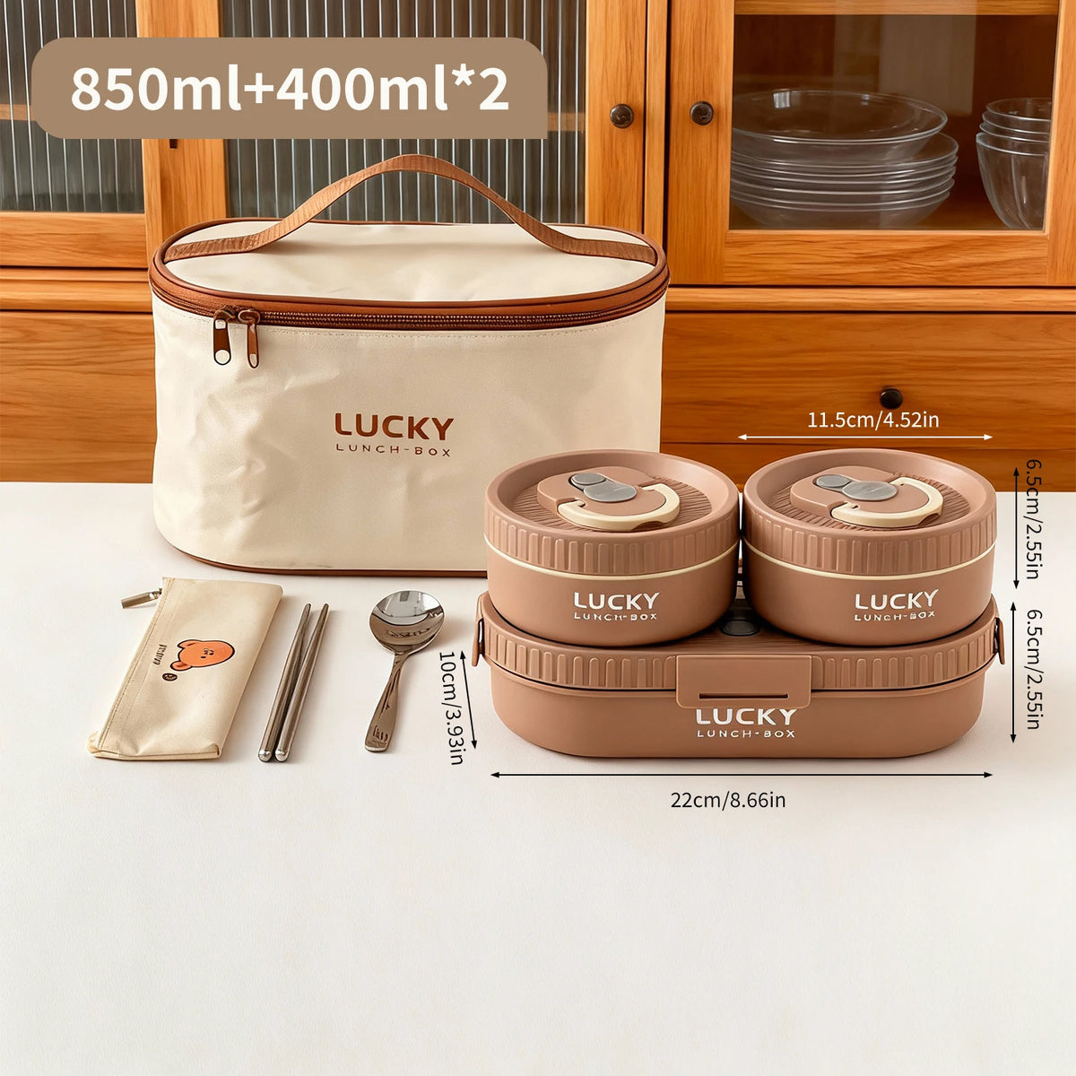 304 Stainless Steel Oval Insulated Lunch Box with Dividers, Leak-Proof, 850 to 1650 ml