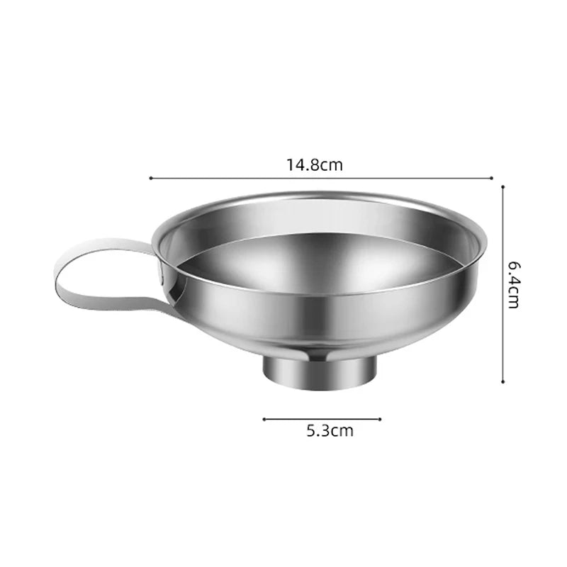 Stainless Steel Wide Mouth Funnel for Jars and Canning, Small or Big