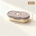 304 Stainless Steel Oval Insulated Lunch Box with Dividers, Leak-Proof, 850 to 1650 ml