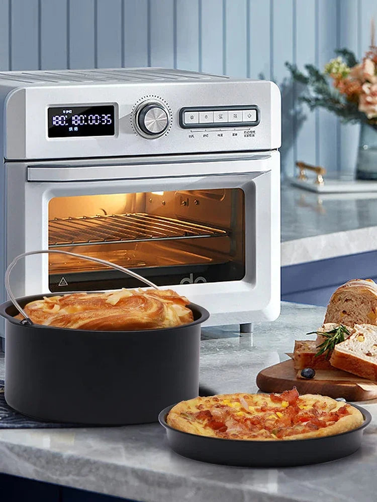 Round Nonstick Cake Mould Pan with Handles, 6, 7 or 8 Inch, for Oven and Air Fryer