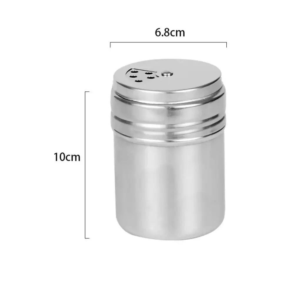Stainless Steel Seasoning Shaker with Rotating Lid