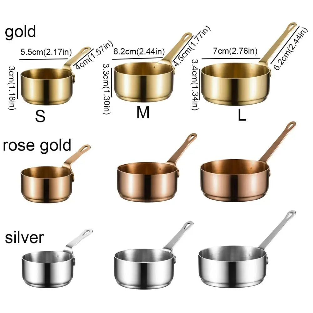 Stainless Steel Mini Sauce Cups with Handle, 50 to 100ml