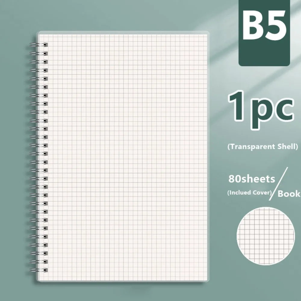 Spiral Coil Notebook, Flip-Over Sketchbook and Diary, A4 A5 A6 B5