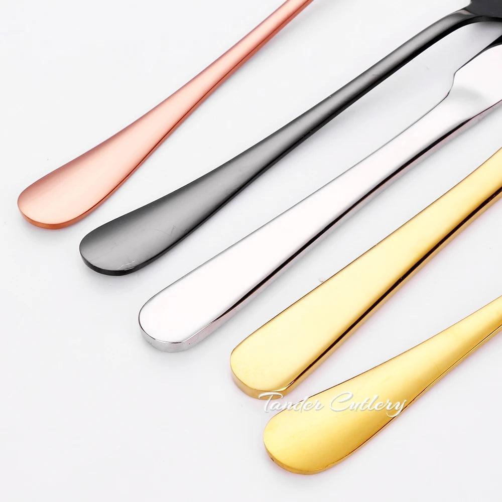 Stainless Steel Coffee and Dessert Spoons, 1 to 3 Pack, 4 Colours