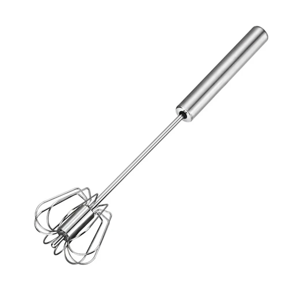Semi-Automatic Stainless Steel Hand Whisk, Push Action