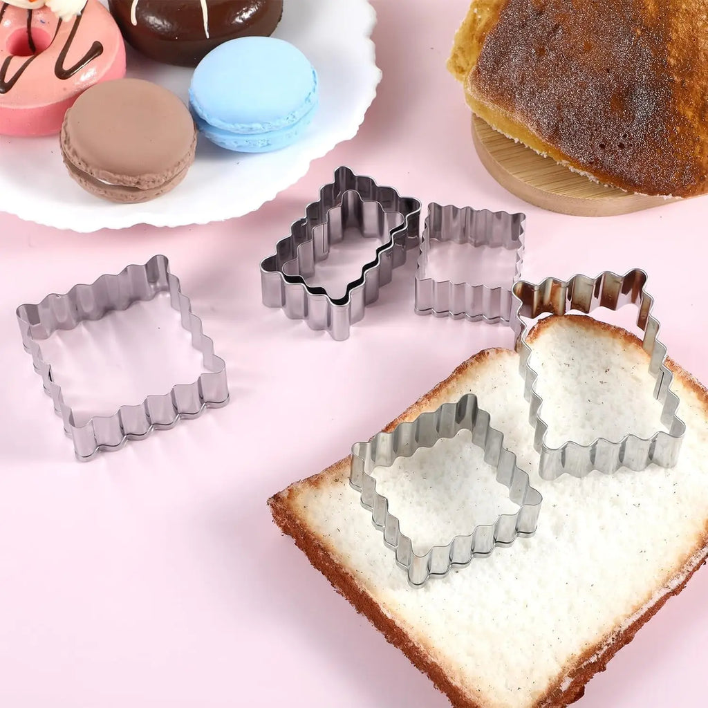 Stainless Steel Cookie Cutter Set, Square and Rectangle