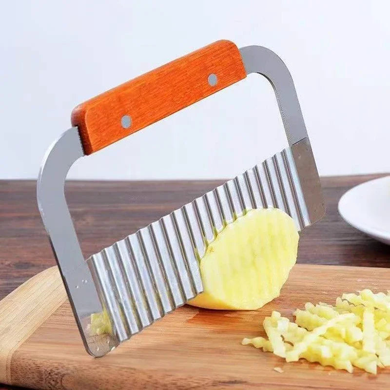 Stainless Steel Crinkle Cutter for Chips and Vegetables