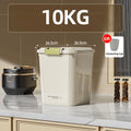 Airtight Rice Storage Container with Measuring Cup, 5kg or 10kg