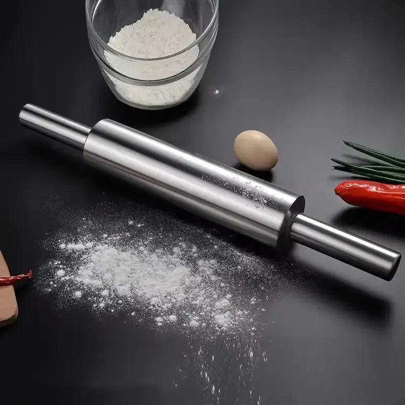 Stainless Steel Rolling Pin, Non-Stick Surface, 2 Sizes