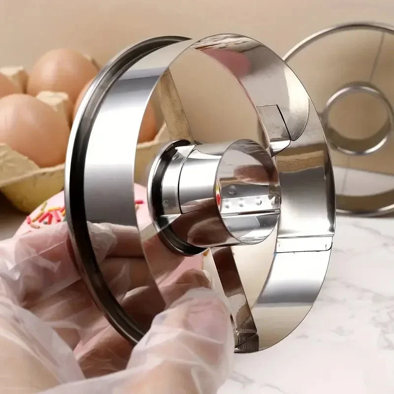 DIY Stainless Steel Donut Mold Cake Decorating Baking Tools Desserts Bread Cutter Maker Kitchen Home Baking Supplies