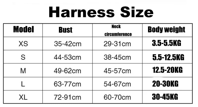 Adjustable Dog Harness Vest for Small, Medium and Large Dogs