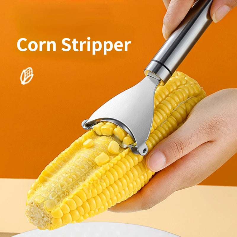 Stainless Steel Corn Stripper and Kerneler, Corn Cob Peeler Tool